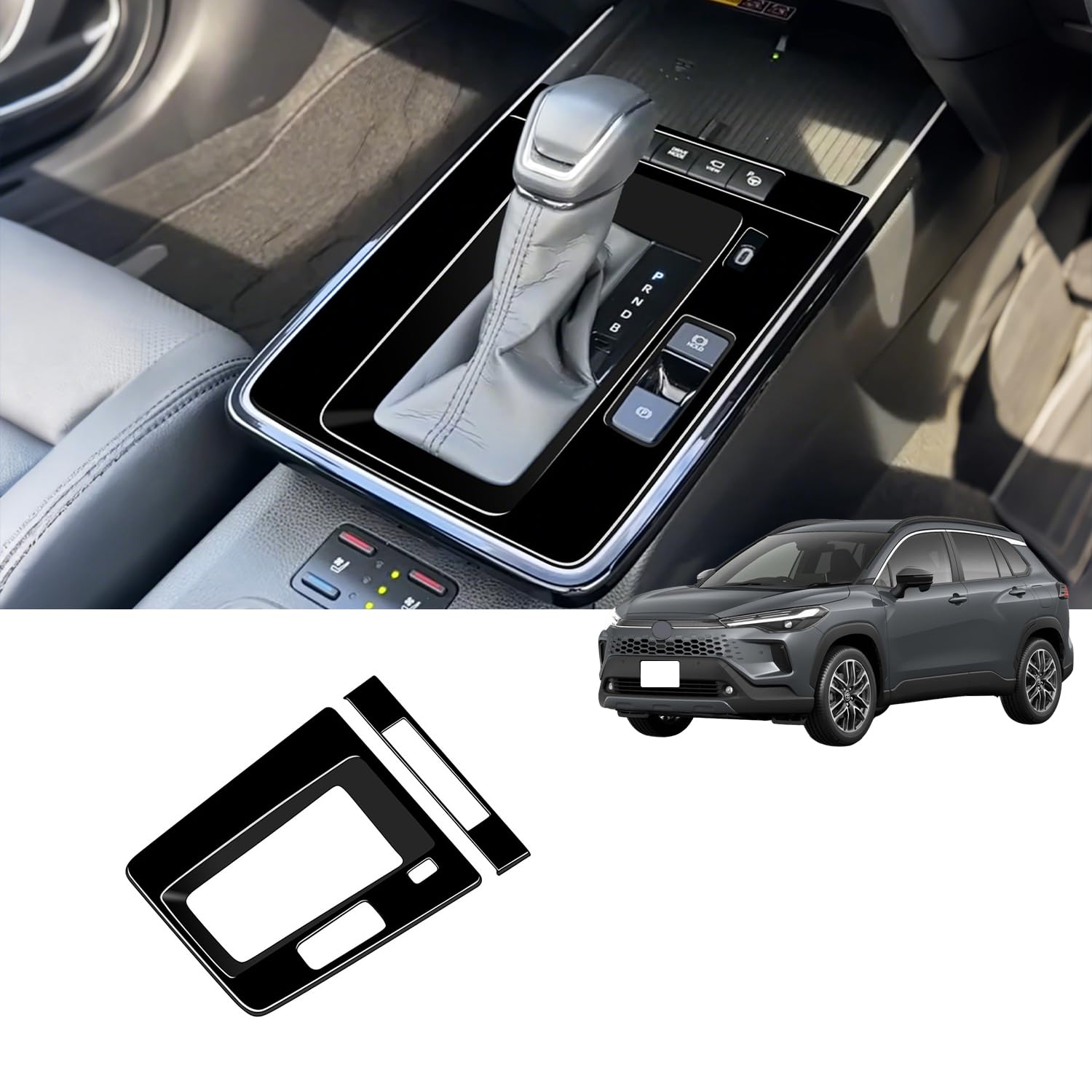 樂天商城 - MEKOMEKO 新型 カローラクロス 10系 ZVG13 ZVG16 専用 シフトパネルカバー インテリアパネル コンソールスイッチパネルカバー ギアシフトパネル 内装パーツ ABS樹脂製 2PCS 2025年（令和7）5月マイナーチェンジ後 対応【ピア