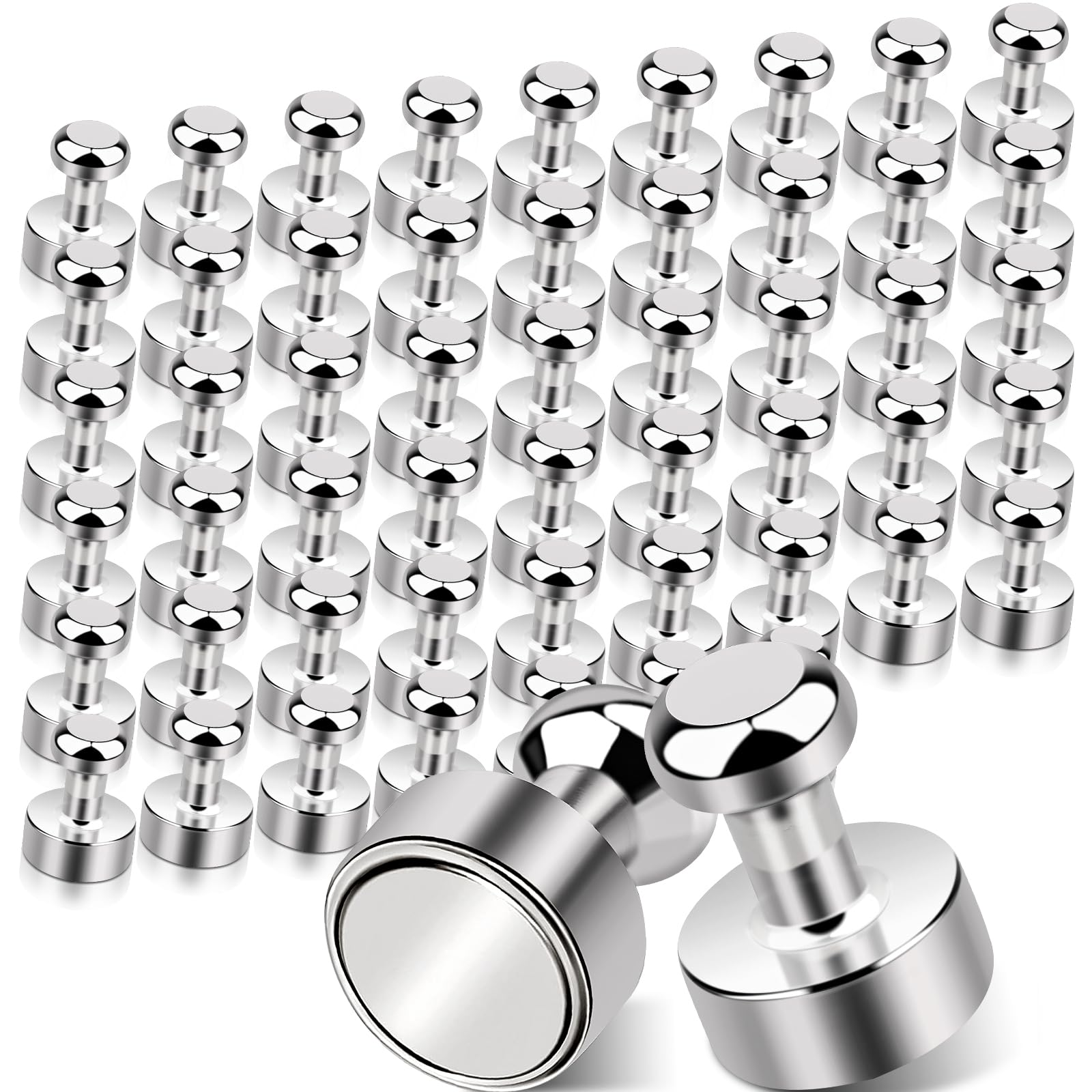54個セット 超強力マグネットピン 強力マグネット 磁石押しピン ホワイトボードマグネット，小物を固定..