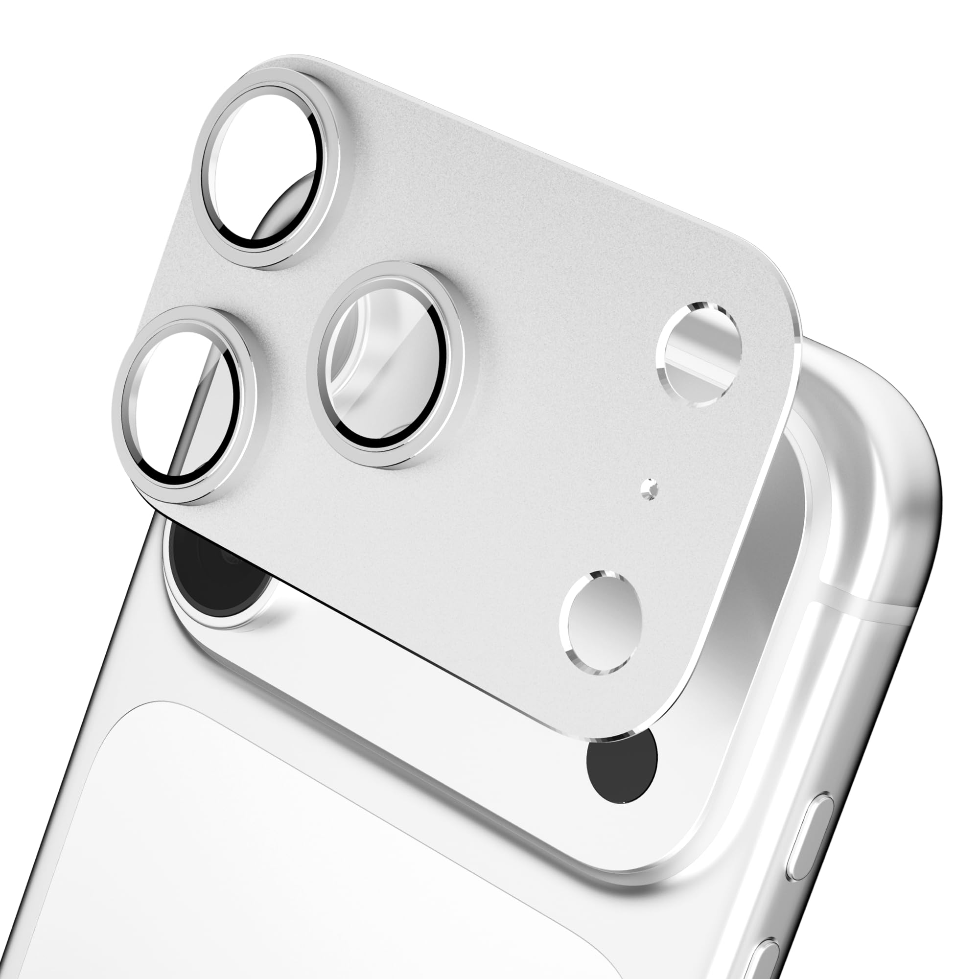 樂天商城 - JFStene カメラカバー いphone17Pro max 用 レンズ保護 フィルム iPhone17プロマックス 対応 カメラレンズ保護 アルミ 強化ガラス 9H硬度 キズ防止 耐衝撃 高透過率 極薄 一体感 防塵 全面保護 1枚入り (シルバー, i