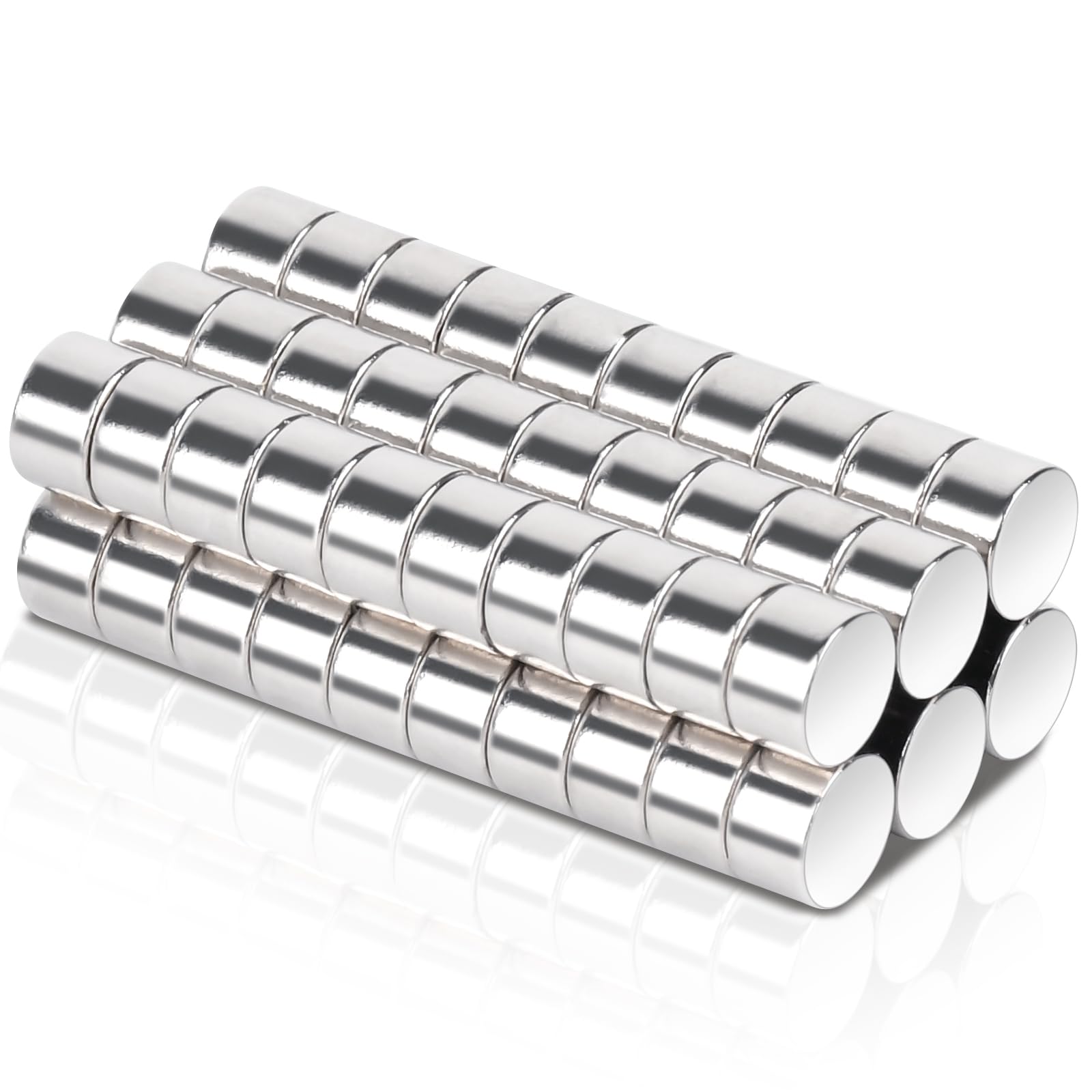 60個セットネオジム磁石,5x3mm 強力磁石 小型 丸型マグネット 冷蔵庫マグネット 希土類磁石 小型 オフ..
