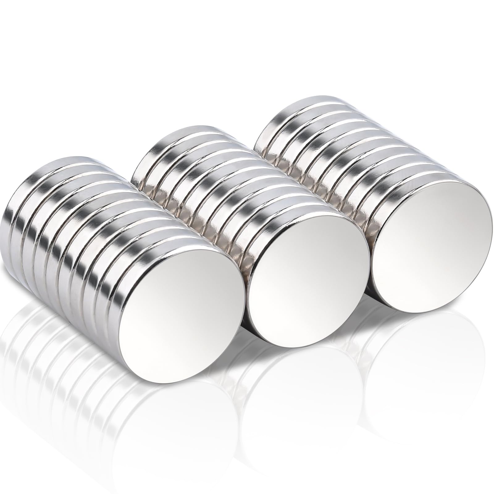 30個入 超強力ネオジム磁石,18x3mm 強力磁石 小型 丸型マグネット，25個入 冷蔵庫マグネット 希土類磁..