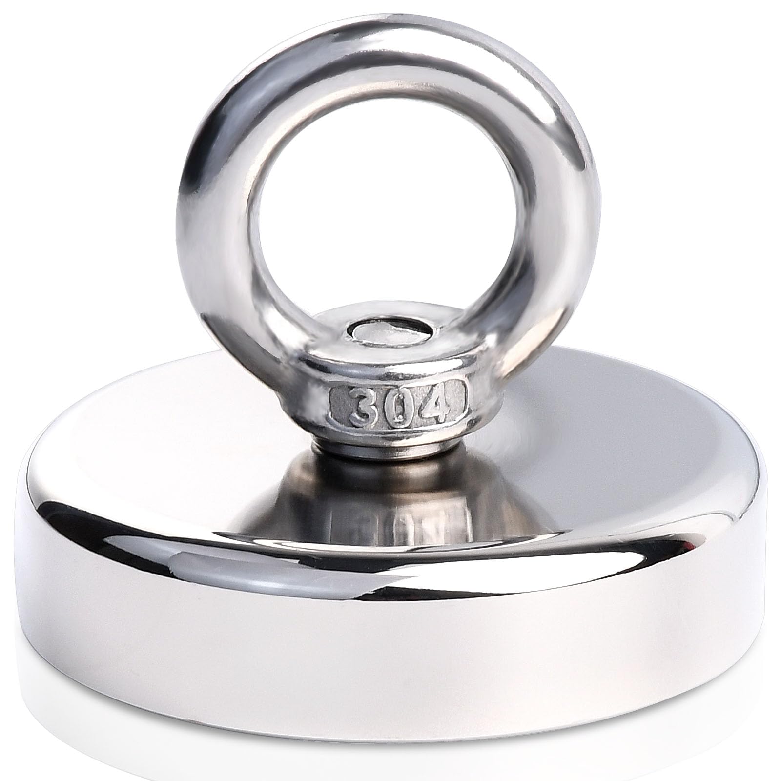 直径60mm 超強力 マグネット フック耐荷重115kg ネオジム磁石 304ステンレス製 強力磁石 防錆 クフック..