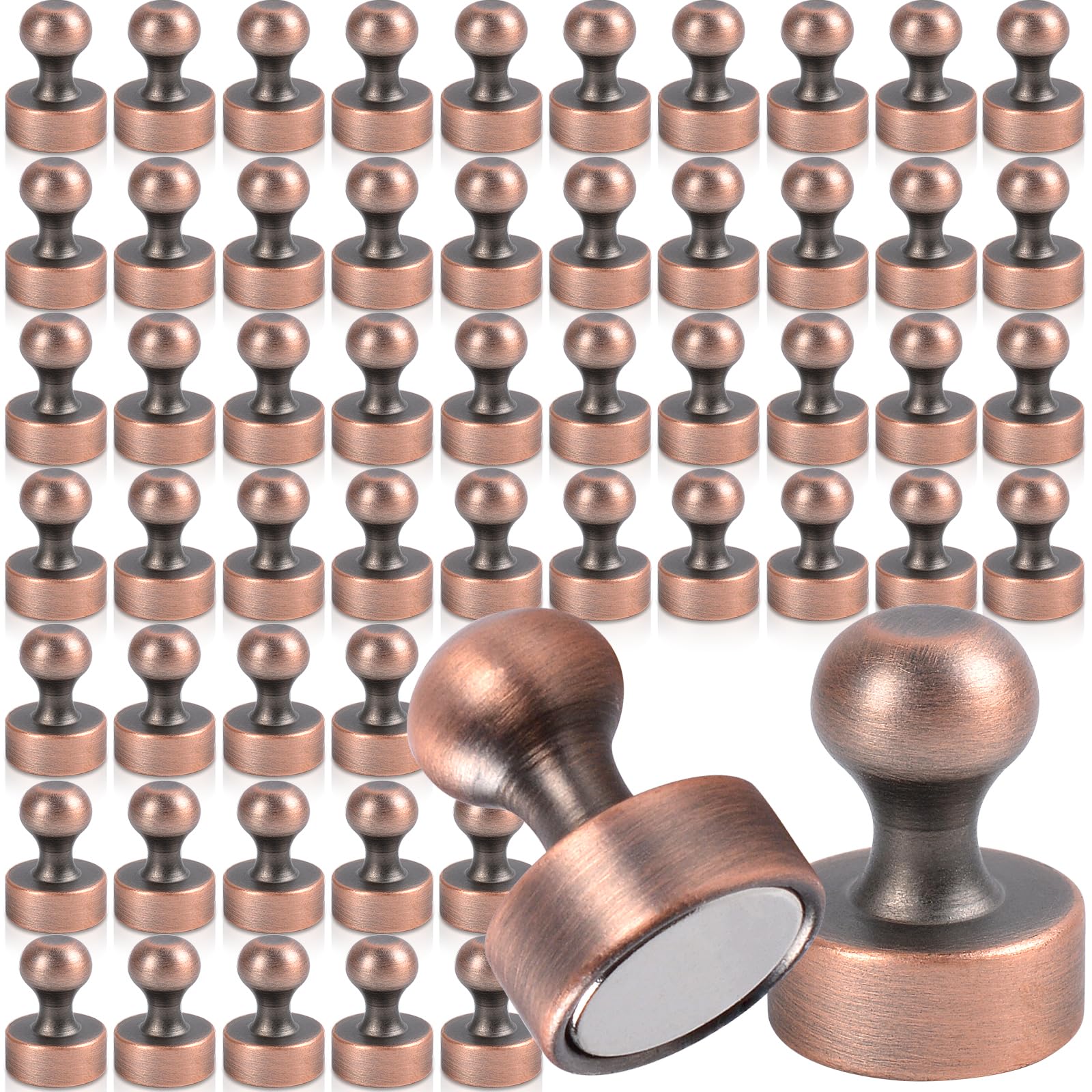 56個ネオジム磁石 超強力マグネットピン小物を固定・収納, 強力マグネット紙の写真シールを固定するた..