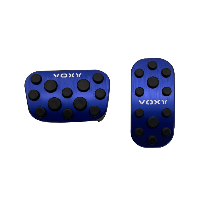 MEKOMEKOトヨタ 新型 ヴォクシー 90系 専用 ペダルカバー ブレーキアクセルカバー 安全運転 取付説明書付き ぴたっり装着 内装パーツ アルミ合金アルミ合金とゴム製 2PCS VOXY 4代目 R90W型 2022年1月〜【ブルー】VO-YMBL