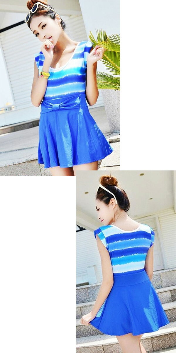 ワンピース 大きいサイズあり ワンピース 水着 体型カバー 水着 レディース ボーダ...