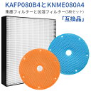 KAFP080B4 KNME080A4 フィルター ダイキン加湿空気清浄機 集塵フィルター KAFP080A4の代替品 kafp080b4 加湿フィルター knme080a4 交換用集じん 加湿 フィルターセット（3枚セット）純正品ではなく互換品です