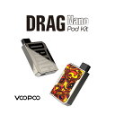 ハイパワースペックでおなじみのDRAGシリーズから、 なんと！超小型サイズのPODがDRAG Nano Pod Kitとして新登場！！ Podの部分を含んでも約54.5mm、厚さはなんと7mmとかなり極小で、 手のひらにすっぽり隠れるほどの驚愕サイズです。 Podシステムのバッテリーにも関わらず、 VOOPOOは手を抜かないGene.Podチップセットが搭載。 使い方はとても簡単、 リキッドを注入したPodを本体に差し込み、 吸えばミストが出る自動吸引システム。 内蔵バッテリーは750mAhですが、 時間ほどのフル充電で約350回パフが可能。 タイプ スターターキット ボックスタイプ テクニカルMOD 可変出力 なし バッテリー 750mAh（本体内蔵） 主な材質 亜鉛合金 アルミニウム合金 サイズ H54.5mm×W35m×D11mm（DRAG Nano） H36.3×W15×D7.0 mm（Pod） 仕様 ・静止電流：＜15uA ・充電電圧：5V/0.5A ・出力電圧：3.2&#12316;4.2V ・抵抗範囲：1.5&#12316;3.0Ω ・ポッド容量：1.0ml ・コイル抵抗：1.8Ω ・Gene.Podチップセット ・Top Side Fill Liquid 商品内容 ・DRAG Nano×1 ・POD-S1（1.8Ω）×1 ・USBケーブル×1 ・ユーザーマニュアル ・保証書 ・GENE CHIPカード その他 ※交換用POD POD-S1 【バッテリー残量表示】 緑：60&#12316;100% 青：20&#12316;60% 赤：0&#12316;20%