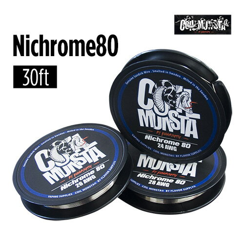 ڥͥݥбġCoil Monsta Nichrome80 Wire 30ft[22/23/24/26A/28/30AWG]ڥ󥹥 ˥磻䡼 ꡼ RBA