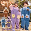 子供 パジャマ ルームウェア 冬 もこもこ 部屋着 キッズ ナイトウェア 着ぐるみ 女の子 着る毛布 ロンパース カバーオール ベビー 可愛い 男の子 長袖 厚手 防寒 暖かい 寝巻き 寝間着
