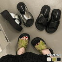 【10%OFFクーポン発行中】サンダル レディース 疲れない きれいめ 厚底 5CM 美脚 スリッパ オープントゥウェッジソールサンダル カジュアル 歩きやす ...