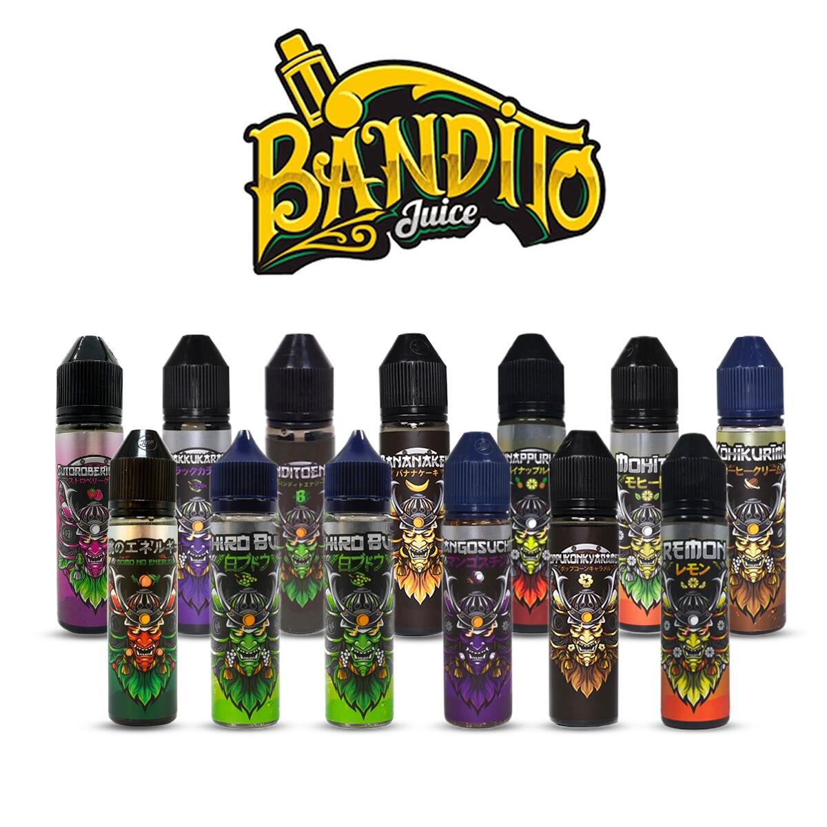 【超目玉SALE 2,700円→2,159円 11日1時59分迄】 BANDITO バンディット 60ml 海外リキッド ベプログ 電子タバコ リキッド 電子タバコ タール ベイプ ベプログ VAPE ベープ 大容量 メンソール たばこカプセル プラス