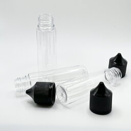 空ボトル 60ml/gorillaV3/透明 4本/1セット キャップ白【VAPE 電子タバコ ボトル 空ボトル 空容器 60ml リキッド VAPEリキッド 電子タバコリキッド 自作 オリジナル】