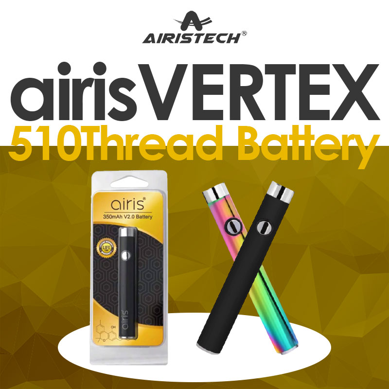 CBD リキッド 用 ヴェポライザー 0.5ml vape 空 アトマイザー + ペンバッテリー AIRISTECH airis VERTEX + VE10 Qcell 510 規格 エアリステック カンナビジオール カンナビノイド ヘンプ HEMP 正規品 電子タバコ vape 高濃度 E-Liquid べイプ