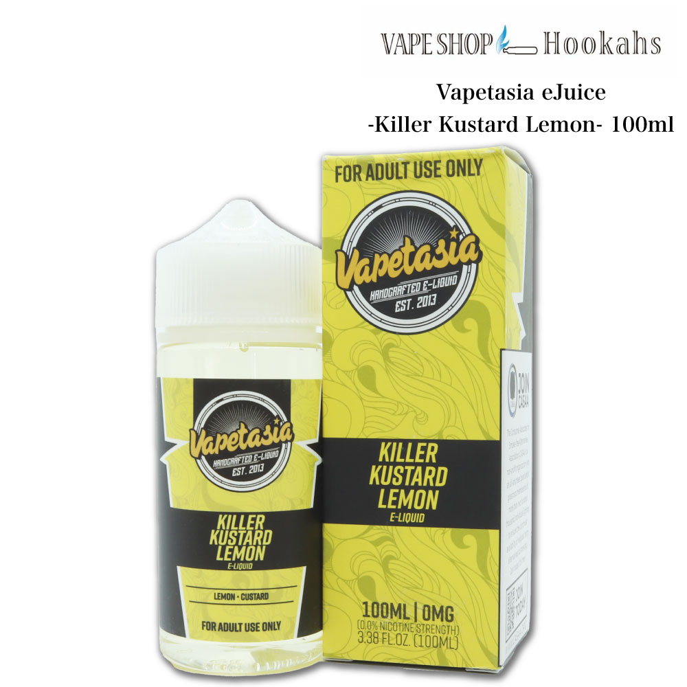 電子タバコ ベイプ リキッド Vapetasia KILLER KUSTARD 100ml キラーカスタードレモン KILLER KUSTARD LEMON スイー…