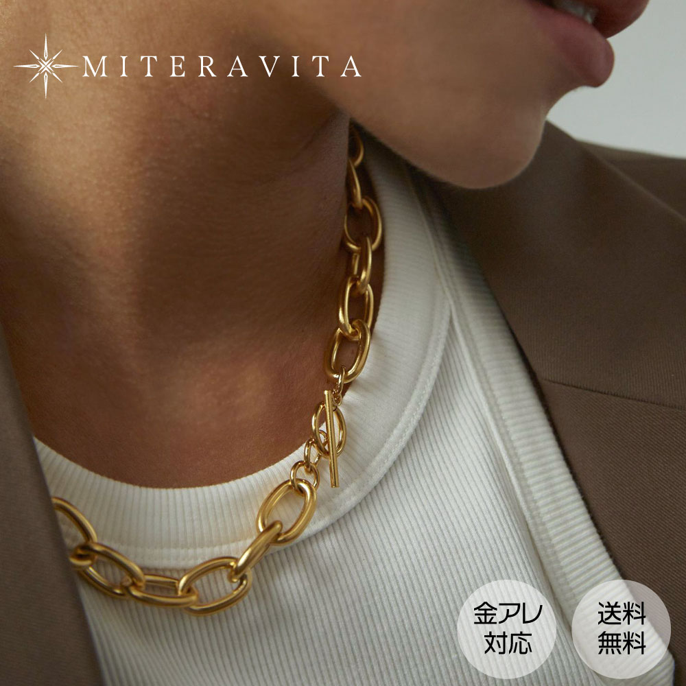 金属アレルギー対応 サージカルステンレス チェーン ネックレス マンテル チャンキー 太チェーン レディース シンプル 金属アレルギー K18 pvd SUS3...