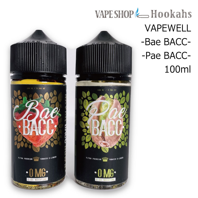 ベイプ リキッド ベーバッコ 100ml VAPEWELL SUPPLY bae bacc pea bacc タバコ ストロベリー イチゴ ピスタチオ