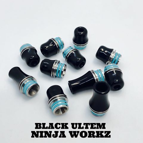 ニンジャワークス NINJA WORKZ BLACK ULTEM （ブラック ウルテム）ベイプ ドリップチップ 510 Drip Tip MTL ドリップ…