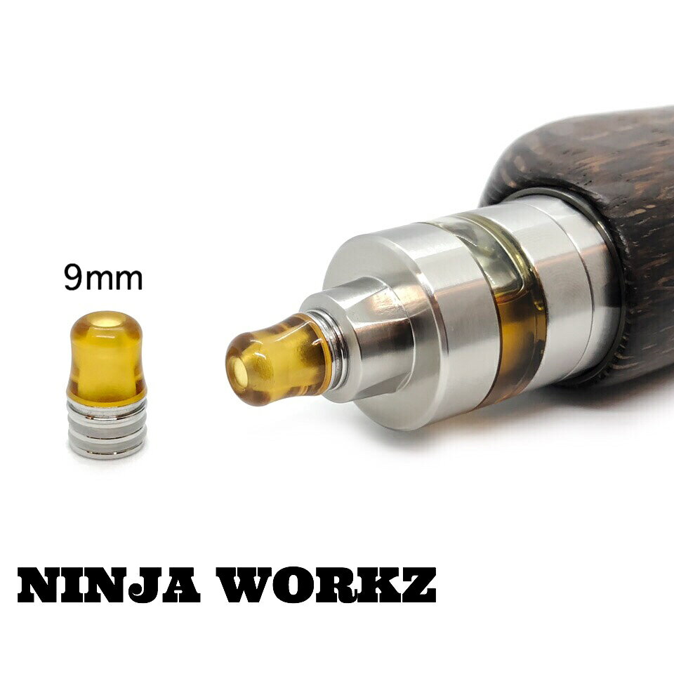 ニンジャワークス ウルテム ドリップチップ 9mm イエロー NINJA WORKZ ULTEM Drip ...