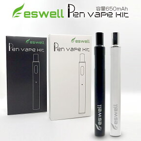 ＼複数買いで最大ポイント10倍／eswell 電子タバコ スターターキット Pen Vape Kit プラス 互換カートリッジ たばこカプセル 装着可能 吸うだけ簡単 プルテク カプセル取付可