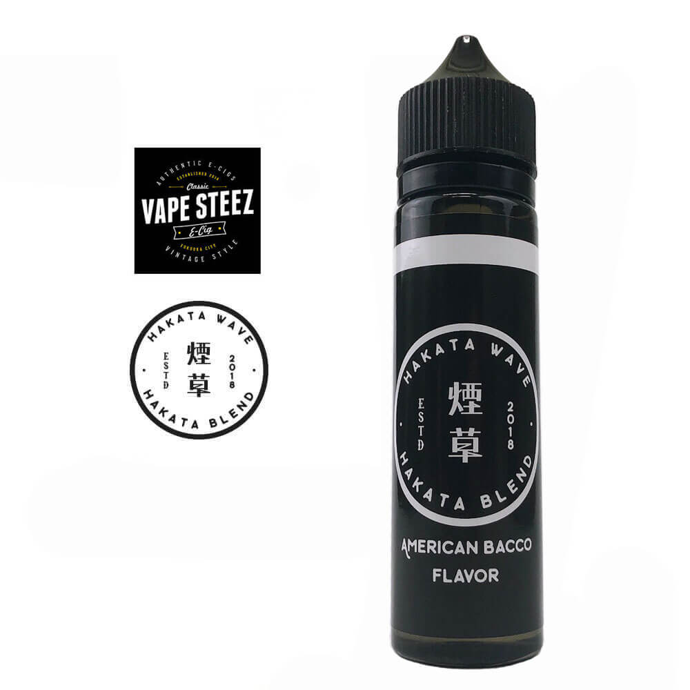 HAKATA WAVE American Bacco ハカタウェーブ アメリカン バッコ 国産 VAPE STEEZ 電子タバコ タバコ味 vape ニコチン0 E-LIQUID