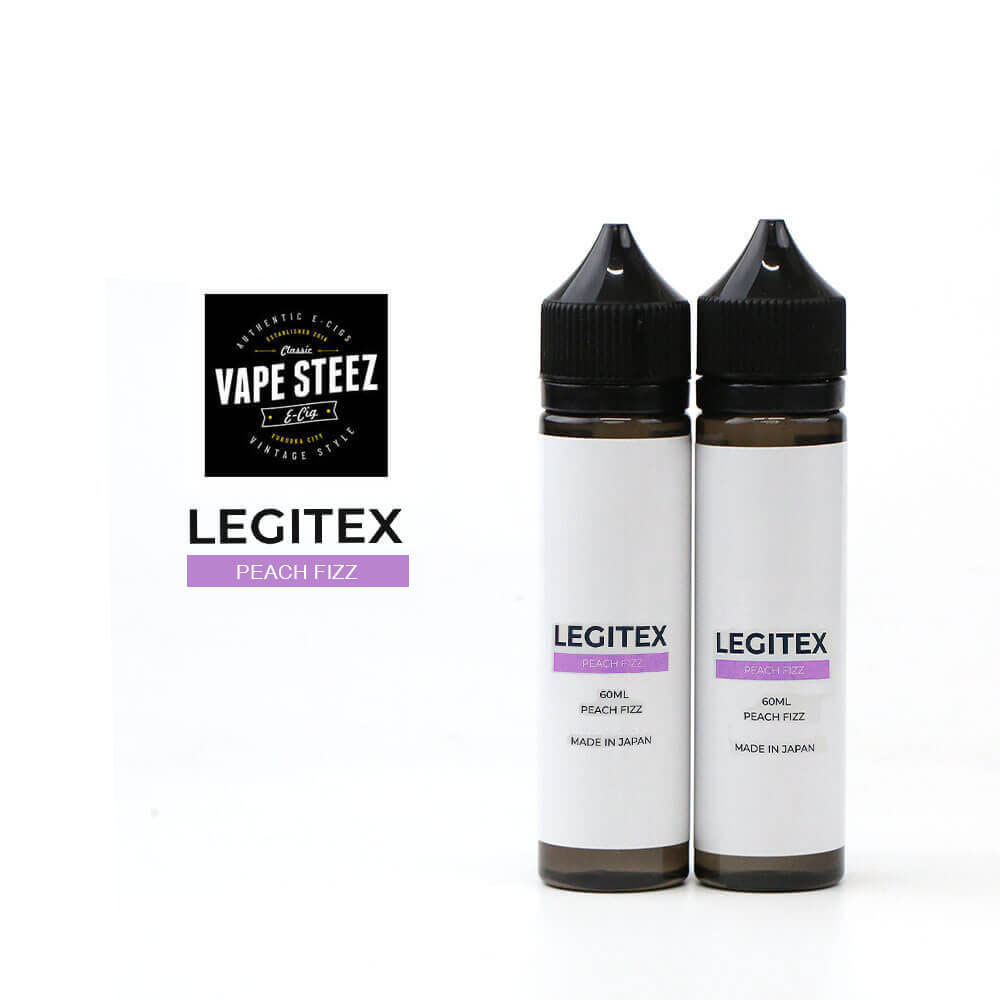 LEGITEX PEACH FIZZ 国産 電子タバコ リキッド レジテックス ピーチフィズ 大容量 120ml VAPE 60ml x 2 E-LIQUID