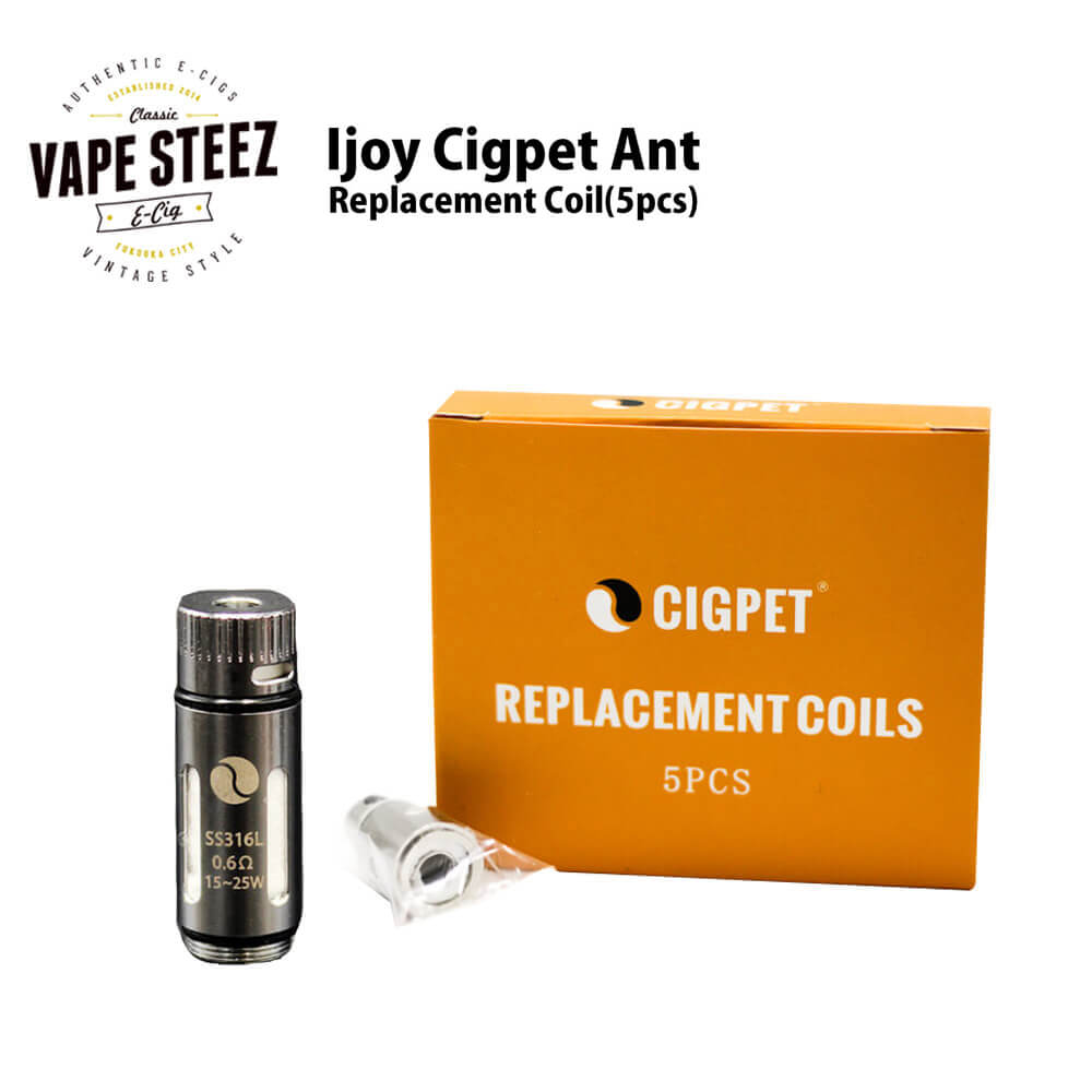 iJOY CIGPET ANT Replacement Coil アトマイザー 交換コイル 5個入り アイジョイ シグペットvape 交換コイル