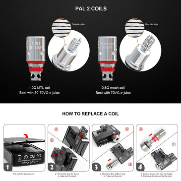 【 メール便で 送料無料 】ARTERY PAL 2 Original / HP Core coil アーテリー パルツー 0.6Ω 1.0Ω 電子タバコ 交換コイル アクセサリー VAPE