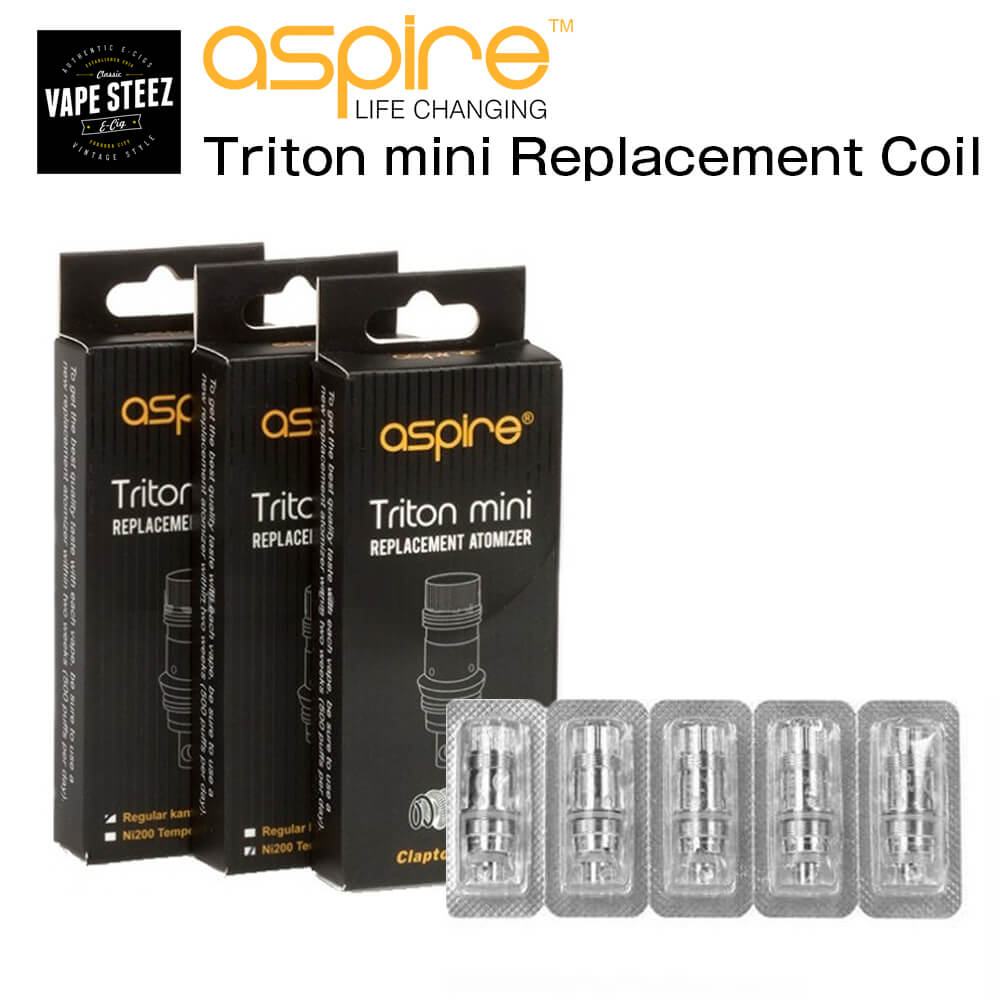 【 メール便で 送料無料 】Aspire Triton mini 交換 コイル 5個入り アスパイア トリトン ミニ Nautilus AIO / Nautilus Mini 互換