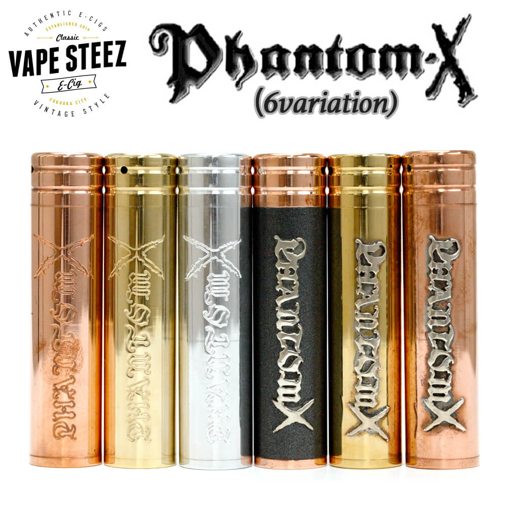 【 送料無料 あす楽 】Phantom X by Team Phantom V2 version 24mm ファントム チームファントム シルバー925ロゴ / 刻印 メカニカルMOD Authentic VAPE 正規品 電子タバコ 本体