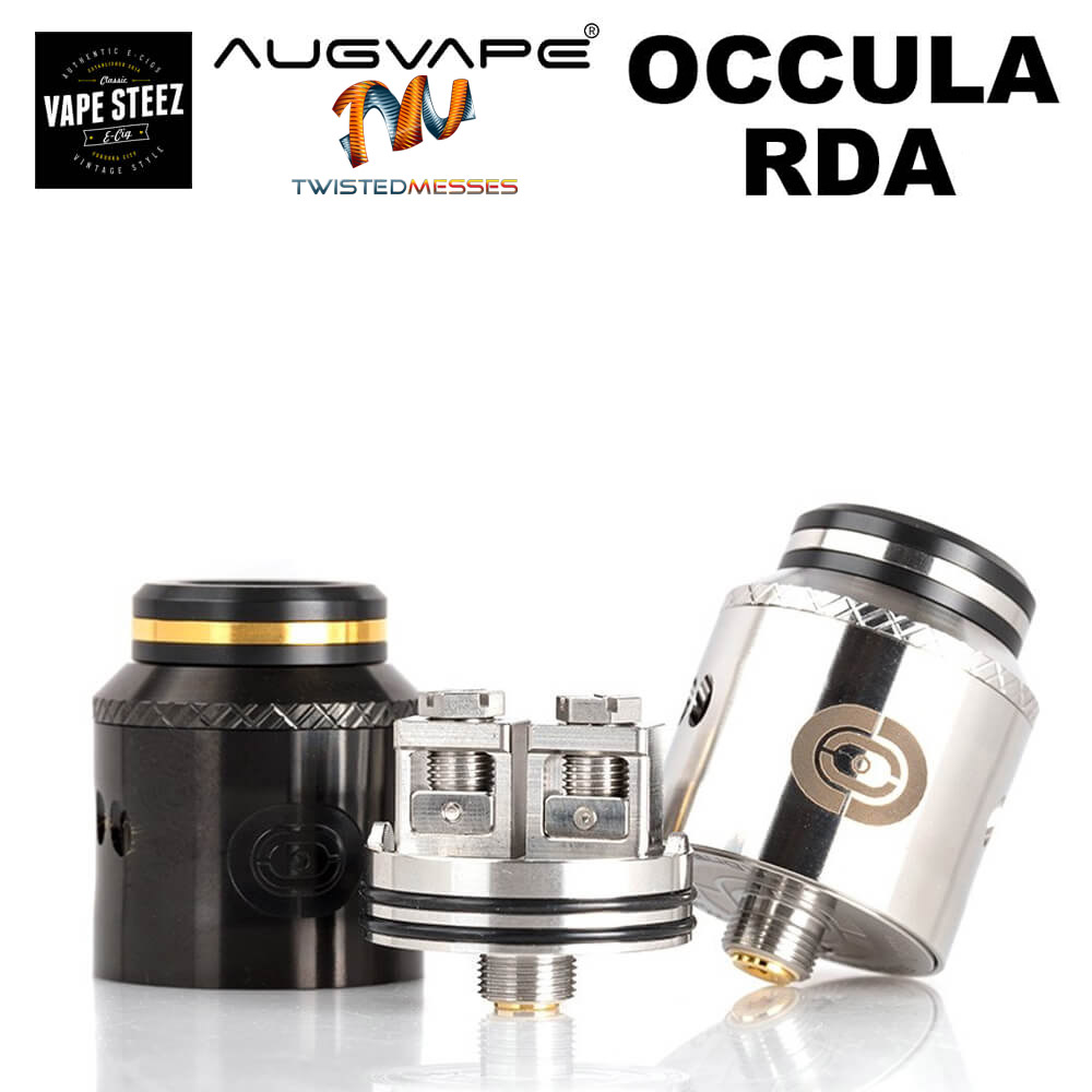 occula rda 1 - 【レビュー】AUGVAPEから新しいアトマイザーOCCULA RDAが登場！　シングルコイル・デュアルコイルのどちらにも対応するエアフローシステム採用！　これも爆煙向けかな？