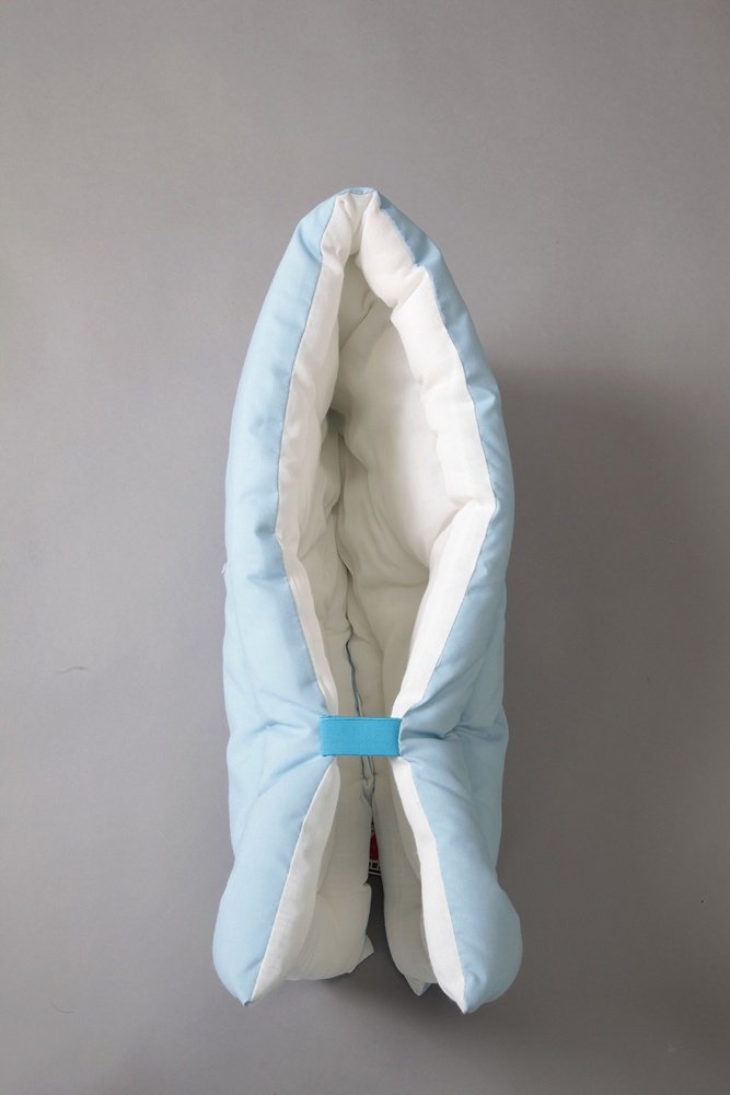 防炎協会認定カネカロン防災クッション(M) ジュニア用28x42cm ブルー 防災ずきん 防災頭巾[送料無料(一部地域を除く)] 2