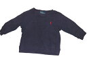 [中古]Polo by Ralph Lauren ポロラルフローレン 子供服トレーナー 男の子 紺色 80[掘出物][ファッション][子供]【中古】[定形外郵便、送料無料、代引不可]