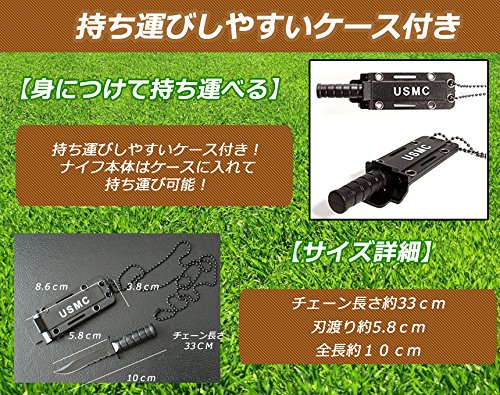 小型 アウトドアナイフ Aタイプ ケース付 携帯ナイフ アウトドア ナイフ[定形外郵便、送料無料、代引不可]通販格安セール情報　楽天　通販