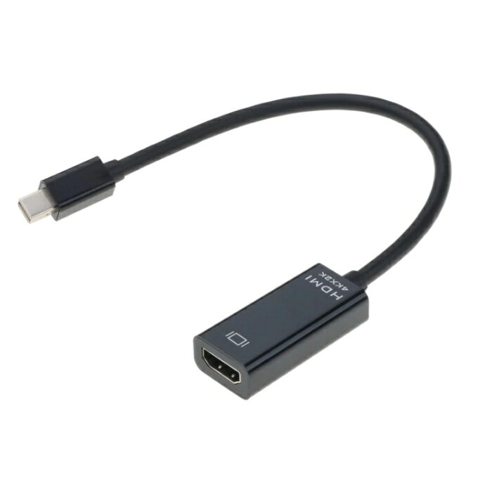 Mini DisplayPort to HDMI 変換ケーブル 《ブラック》 4K 2K ミニディスプレイポート 変換アダプタ[定形外郵便、送料無料、代引不可]