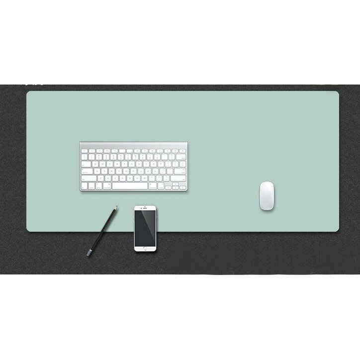 レザー調 デスクマット 大型 デスク マット マウスパッド (ミントグリーン， 90×45cm) 送料無料(一部地域を除く)