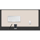 レザー調 デスクマット 大型 デスク マット マウスパッド (ライトアプリコット， 90×45cm)[送料無料(一部地域を除く)]