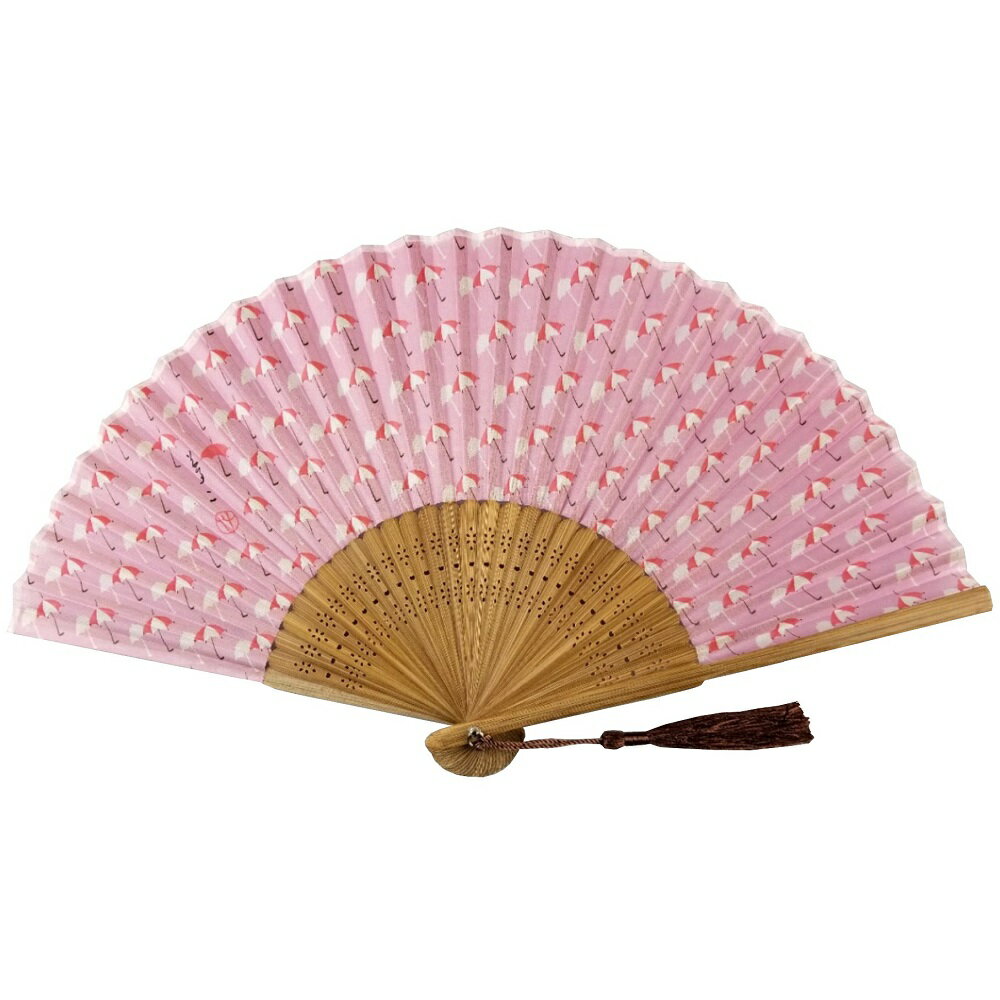 竹久夢二 シルク扇子 デザイン扇子 うちわ 和柄 (18Y-2)[ゆうパケット発送、送料無料、代引不可]