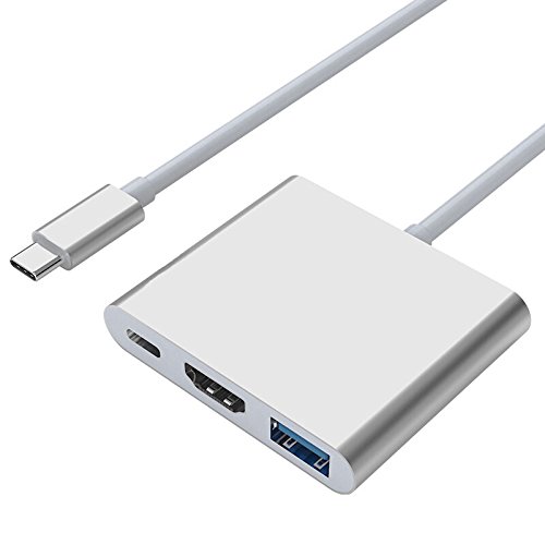 Type-C to HDMI 変換アダプター HDMI USB3.0 Type-Cハブ変換3in1 4K MacBookなど対応 定形外郵便 送料無料 代引不可