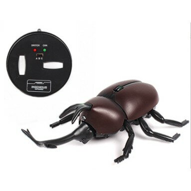 カブトムシ ラジコン 《カブトムシA 》 《ブラウン》 リアル 昆虫 ラジコン 子供 おもちゃ コントローラー付 赤外線通信[定形外郵便、送料無料、代引不可]のサムネイル