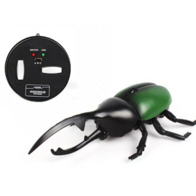 カブトムシ ラジコン 《ヘラクレスB》 《グリーン》 リアル 昆虫 ラジコン 子供 おもちゃ コントローラー付 赤外線通信