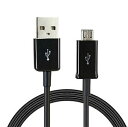 MicroUSBケーブル 1m ブラック 2A USB(A)オス - USB(Micro-B)オス データ転送 急速充電ケーブル 定形外郵便 送料無料 代引不可