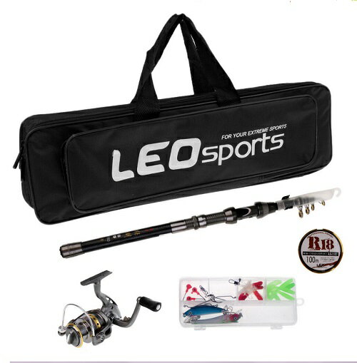 釣り5点セット チェリーフィッシュ 釣り竿 リール ライン 収納バッグ ルアーセット 初心者セット フル..