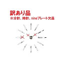 【訳あり・nineプレート、分針時針なし】ウォールクロック 