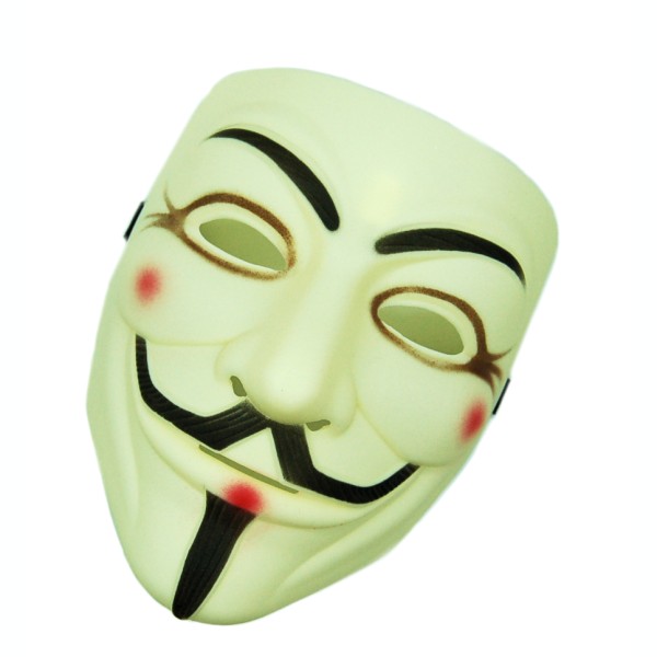 V for Vendetta ガイフォークス アノニマス 仮面マスク 厚手マットver 《イエロー》 仮装 コスプレ [定形外郵便、送料無料、代引不可]