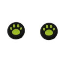 Switch用 アナログジョイスティックカバー 2個セット 肉球 《グリーン》 保護 キャップ グリップ ジョイコン スイッチ [定形外郵便、送料無料、代引不可...