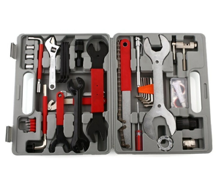 自転車用工具 44点セット レンチ パンク修理 コッタレスクランク