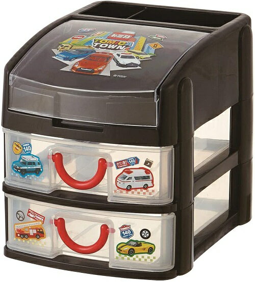 スケーター ミニチェスト 小物入れ 引き出し2段 15×19×h16.5cm トミカ 18 CHE3N [送料無料(一部地域を除く)]