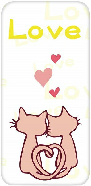 樂天商城 - 【優先配送との同梱不可】ARROWS Fit F-01H ケース クリア ハード プリント パターンB(cw-527) スリム 薄型 ねこ 猫 ネコ ハート Love [定形外郵便、送料無料、代引不可]