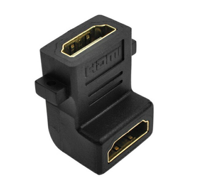 HDMI タイプA(メス)-タイプA(メス) 90度アダプタ L型 変換 アダプター コネクタ[定形外郵便、送料無料、代引不可]