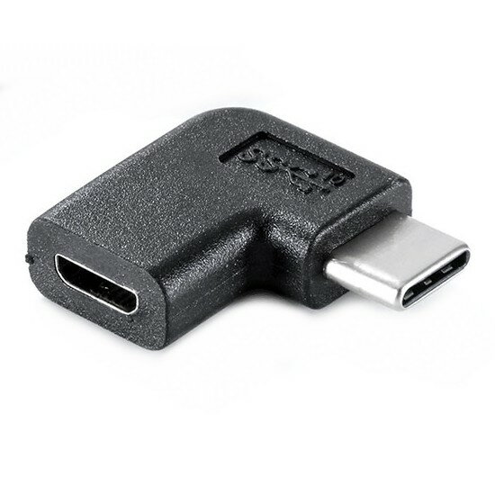 Type-C to Micro USB L字型変換アダプター 90度 USB-C オス to Micro USBメス 変換アダプター